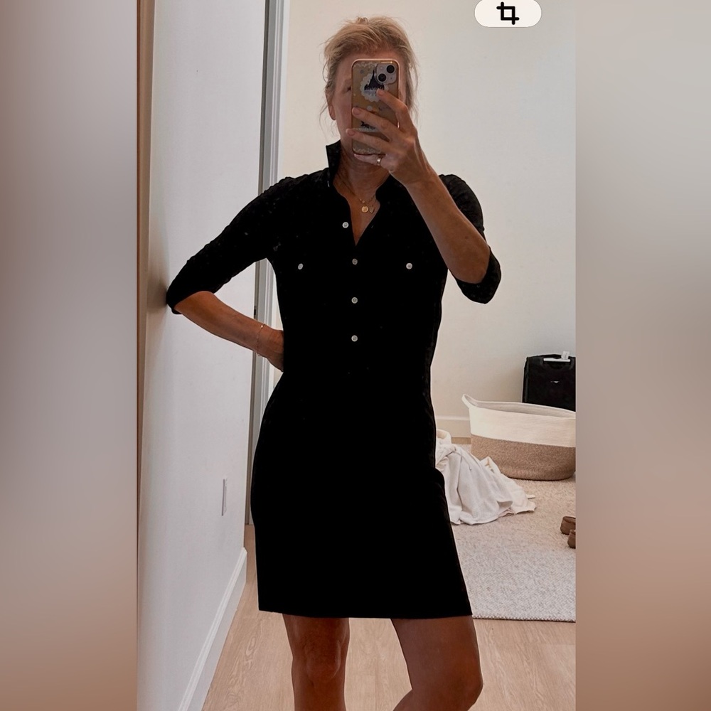 Little Black Persifor Button-Up Dress